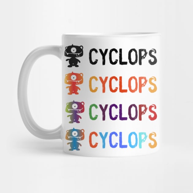 Cyclops mythological creature in color by Ideas Design